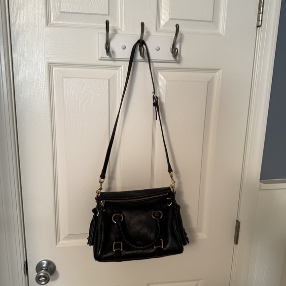 Dooney and Bourke Florentine Leather Micro Satchel Crossbody Bag Purse Black New - Picture 16 of 16
